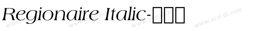 Regionaire Italic字体转换